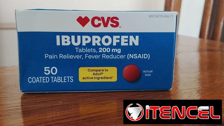 Ibuprofeno 200 mg - Contiene 50 pastillas ($900)