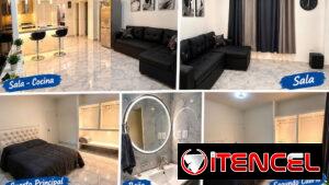 Renta apto en el Vedado, 2 cuarto, 1 baño, garaje, por tiempo indefinido