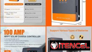 ‼️‼️‼️Controlador de carga solar de 100AMP....Nuevos en caja...5337139/Vedado‼️‼️‼️