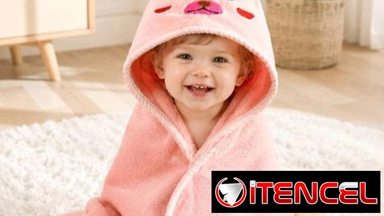 Toalla con capucha para bb