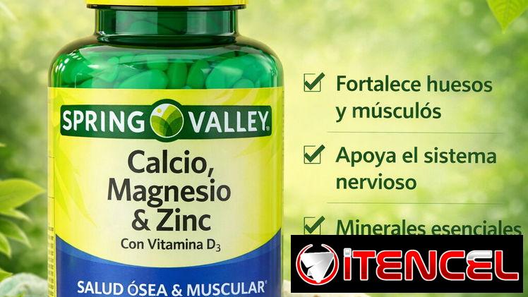 Calcio +Magnesio+Zinc de 250 tabletas precio 15$