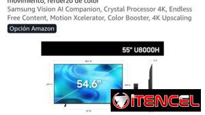 TV Samsung de 55 pulgadas
