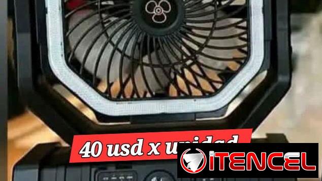 Ventiladores recargables x cantidad y x unidad