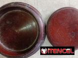 Peana o base de caoba