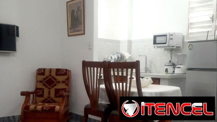 RENTA LINEAL APTO, 1 HABITACIÓN CON RESPALDO Y WIFI, VEDADO, CERCA DE HOSPITALES