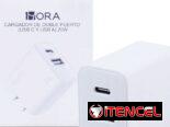 Cargador rápido para iPhone de 2 puertos y 20 W $4500