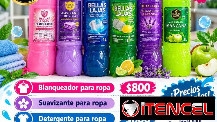 Desengrasante, Detergente fregar, suavizante para ropa, blanqueador, friegasuelos, ambientador y muchos más