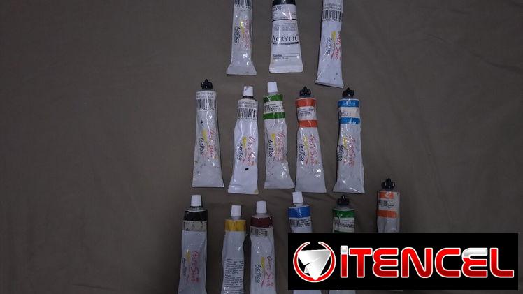 Tubos de Pintura Acrílica (Acrílico) artística profesional, marca ArtiSur, de 50mL, totalmente nuevos.