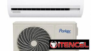 Aire acondicionado split Parker con unidad interior y exterior