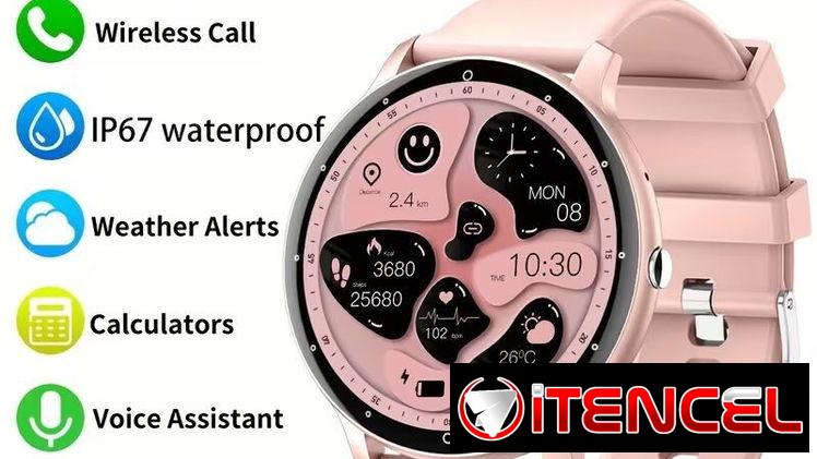 – PEJE Smartwatch Multifuncional – Pantalla HD de 1.28″, Llamadas Bluetooth y Más de 100 Modos Deportivos