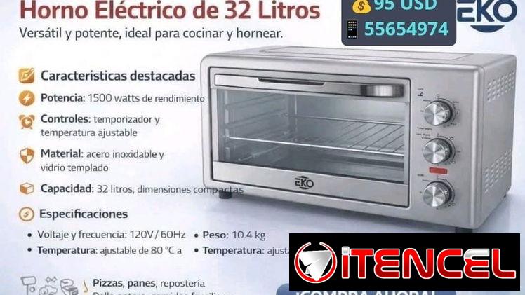 🔊 HORNOS ELÉCTRICOS EKO – 32 LITROS