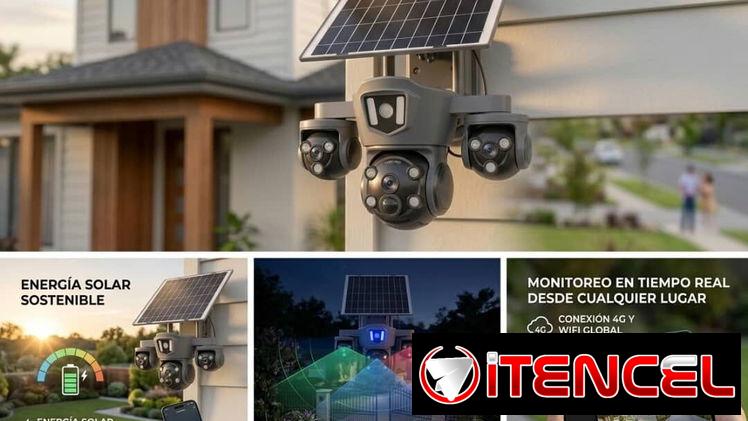 CAMARA SOLAR MULTILENTE 8K CON BATERIA INCLUIDA