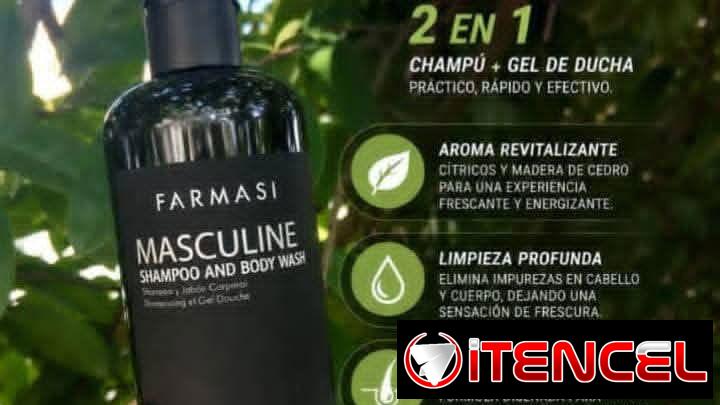 Shampoo y Body Wash MASCULINE 360ml🖤 Aroma cítricos y madera de cedro. Aceites de Argán, Sésamo y Macadamia — foto 2