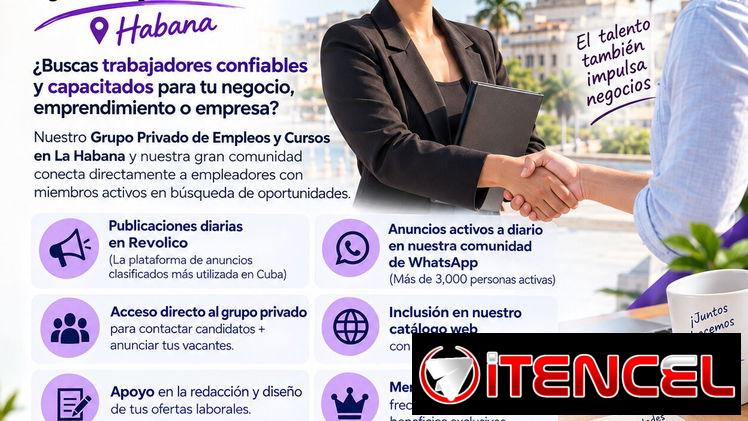 💼 Publica tu vacante y llega a +3,000 personas en La Habana (kinetica)