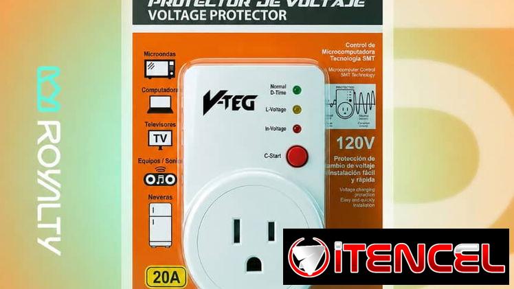 Protector de voltaje 110 V 20A.  10 USD