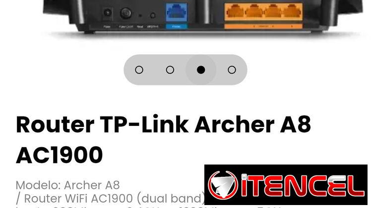 Router TP-Link Archer A8 AC1900. (Dual band) con velocidades de hasta 600Mbps en 2.4GHz + 1300Mbps en 5GHz — foto 3
