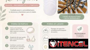 Almohadillas de Lactancia antiderrame para contención de la leche materna Textiles orgánico alta calidad