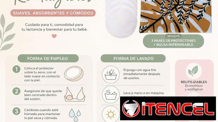 Almohadillas de Lactancia antiderrame para contención de la leche materna Textiles orgánico alta calidad
