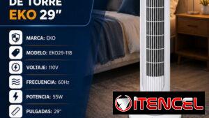 🍀 29" 🍀 GRAN VENTILADOR DE TORRE EKO DE 29".. ENTREGA GRATIS CON FACTURA Y GARANTIA. 📲 54833699