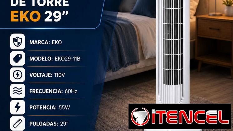 🍀 29″ 🍀 GRAN VENTILADOR DE TORRE EKO DE 29″.. ENTREGA GRATIS CON FACTURA Y GARANTIA. 📲 54833699