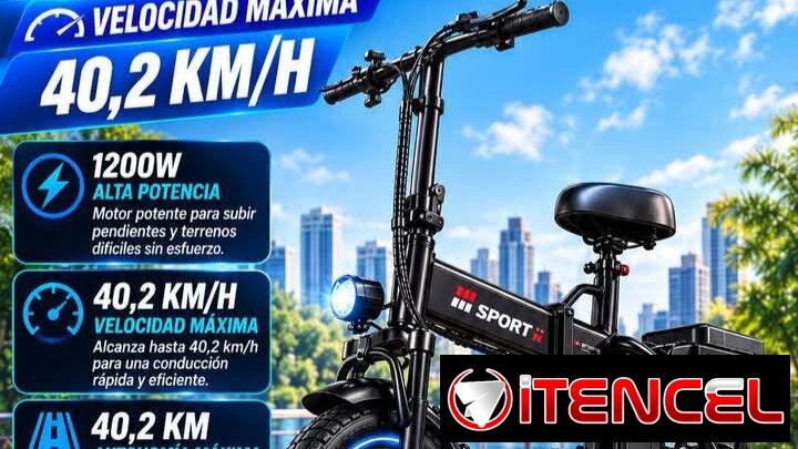 Bicicleta eléctrica plegable contáctenos al 53492054