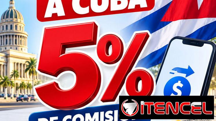 Remesas a Cuba al 5%