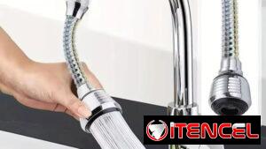 Cucha de extensión para llave de fregadero.