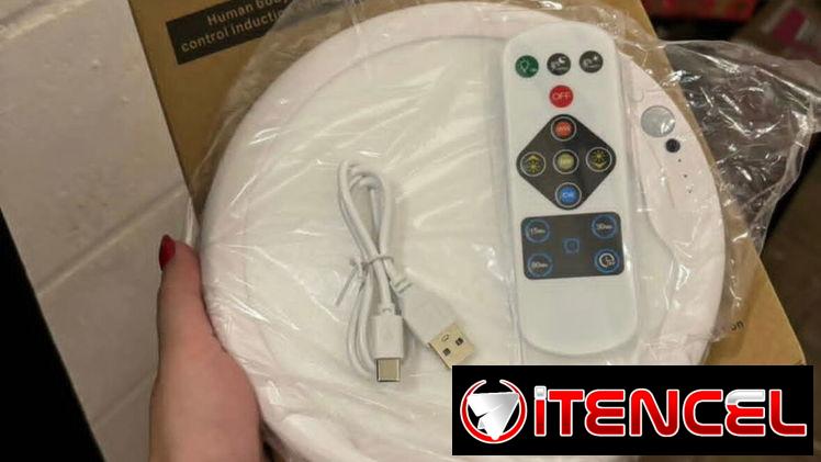 LÁMPARAS DE TECHO RECARGABLES CON SENSOR DE MOVIMIENTO