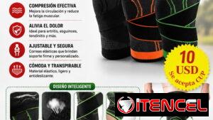 Rodillera, tobillera, muñequera, guantillas y faja. Gym