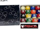 JUEGO COMPLETO DE BOLAS DE BILLAR ¨HONGJIE¨ DE 2-1/16 “(52,4mm)(BOLAS DE ENTRENAMIENTO Y PARA MESAS CHICAS)