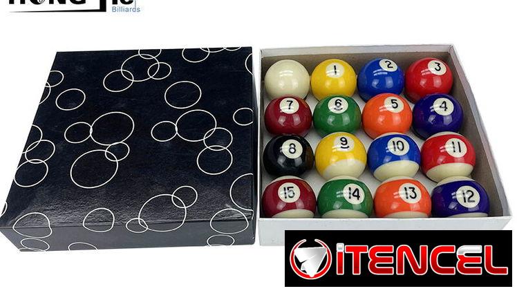 JUEGO COMPLETO DE BOLAS DE BILLAR ¨HONGJIE¨ DE 2-1/16 “(52,4mm)(BOLAS DE ENTRENAMIENTO Y PARA MESAS CHICAS)