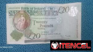 Billete de 20 lb esterlinas