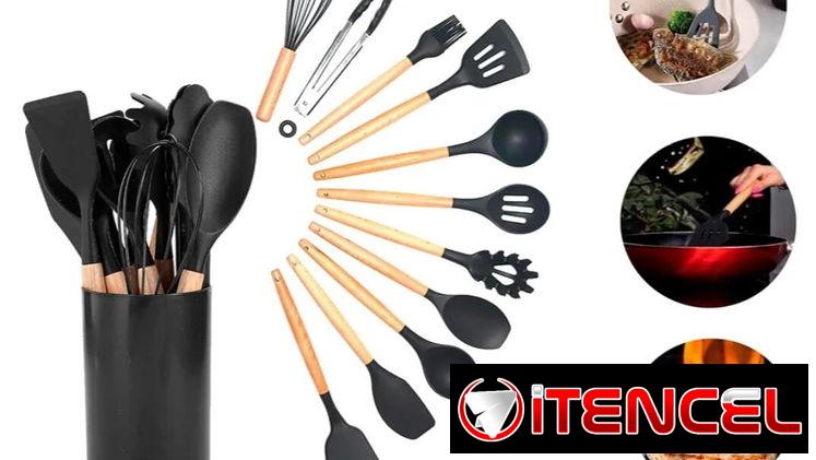 Set  de utensilios de cocina de silicona de 12 piezas — foto 4