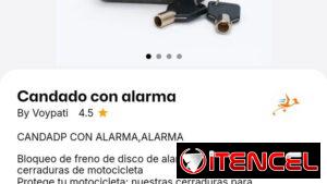 Candado con alarma para freno de disco