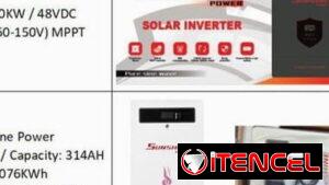 Solar inverter 10kw + batería 16 kw