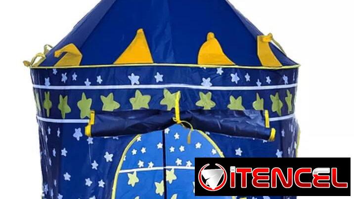 Lindo castillo portátil para los peques, es nuevo y de color azul. 53707521