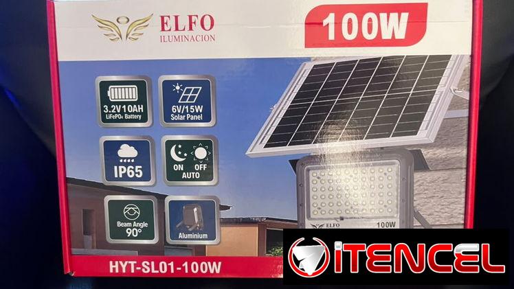 Lámpara solar de 100watt//35usd    Lámpara solar con panel independiente