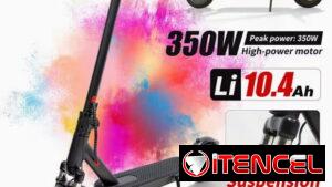Scooter eléctrico plegable 350 W con suspensión
