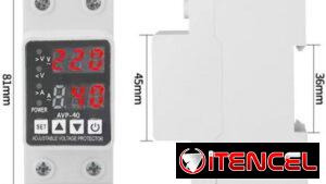 Protector de Voltaje Ajustable 110/220V Monofásico 63A 80-300V Universal