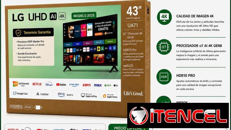 SmartTV LG 43" UHD AI 4K
