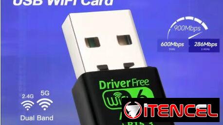 WiFi 6 AX900 Bluetooth 5.3 WiFi USB Adapter Wireless Dual Band 2.4G&5GHz Wi-Fi Antenna USB For PC/Laptop Win10/11 Driver