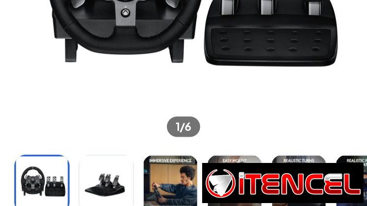 Volante (timón) y pedales ajustables para Xbox, PC y Force Feedback