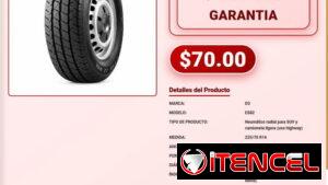 Llanta EG ES82 225/70R16 Nissan Pathfinder Xterra Llanta EG ES82 225/70R16 Mitsubishi Challenger VPT-0165