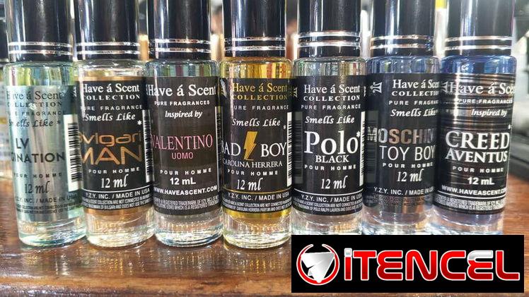 Perfumes en aceite de bolsillo 12ml. Mas de 40 fragancias y excelente fijador para todo el dia.