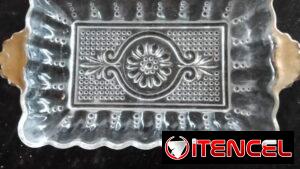 Bandejas de cristal antiguas