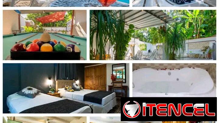 ✨🌊COD.Z Hostal de lujo tiene opción de pasadía +  5 habitaciones. Tiene jacuzzi, piscina y billar