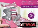 Patines en Línea Ajustables para Niña – Rosa y Gris nuevos
