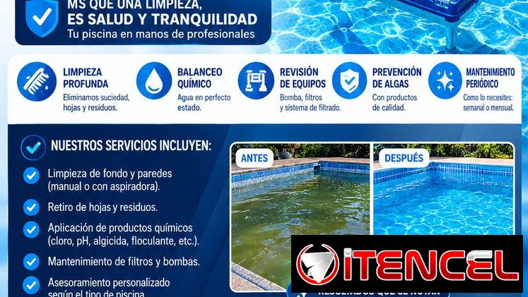 Mantenimiento y limpieza de piscina