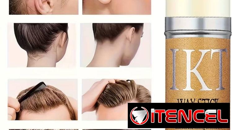 CERA PARA PEINADO, pellizco en forma DE FLOR Y BARRA DE TINTE COLO NEGRO — foto 2