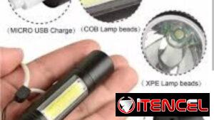 Lámparas LED recargables de bolsillo varios usos y linternitas LED recargables